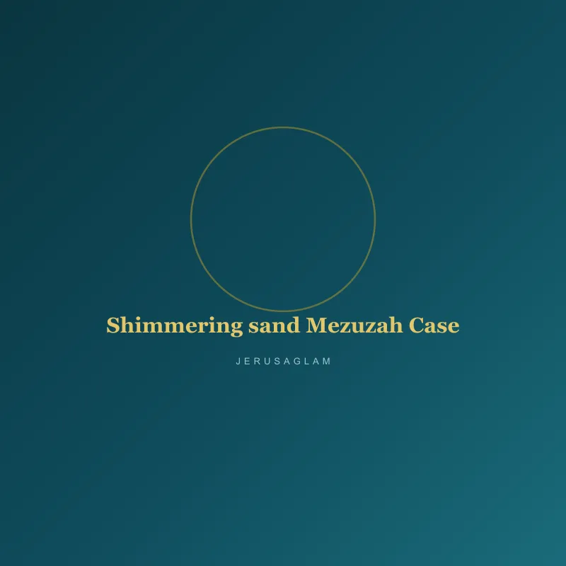 Shimmering sand Mezuzah Case