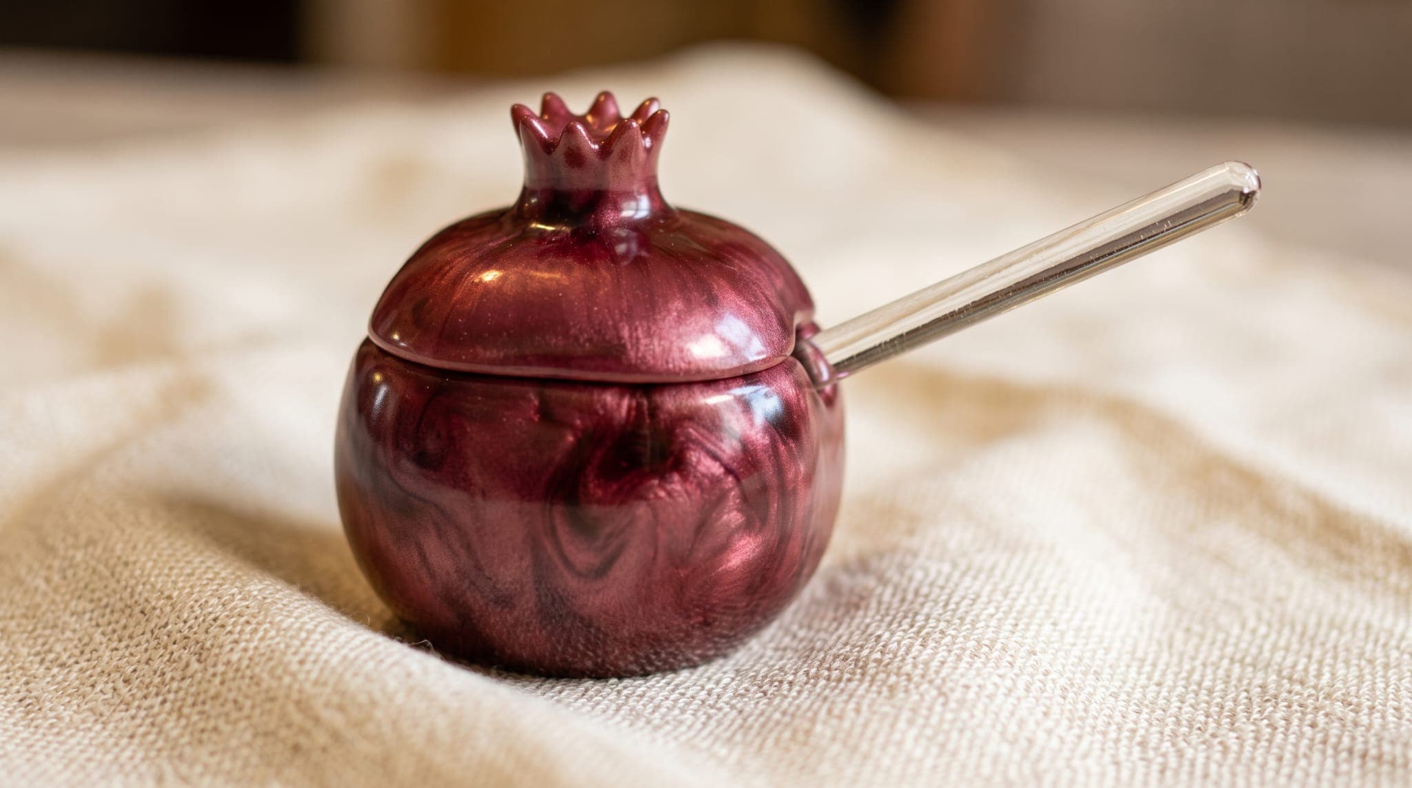 Ruby rimon honey dish