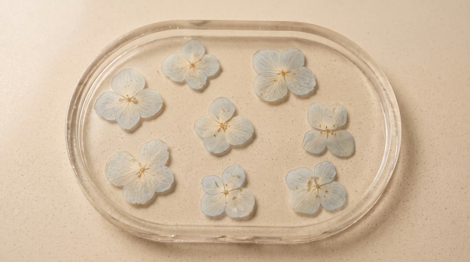 White sky Hortensia small trinket tray