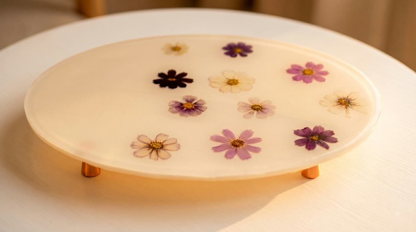Blossoms in the wind challah board