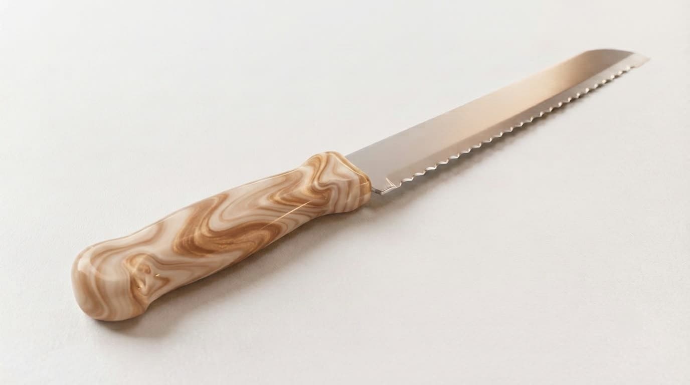 Golden Cream Challah knife