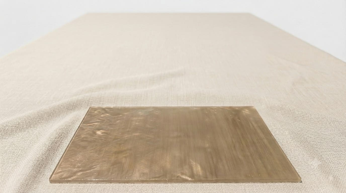 Glass on resin tray