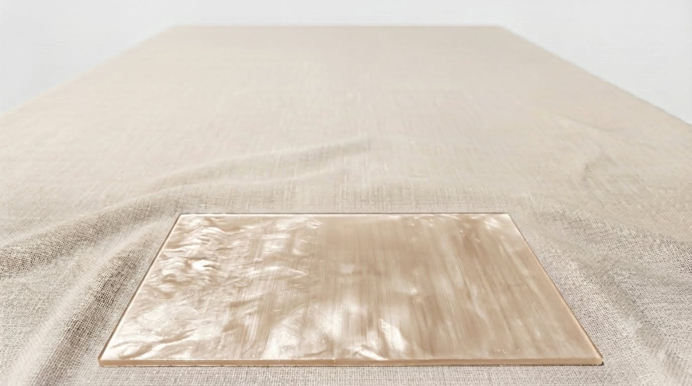 Glass on resin elegant base tray