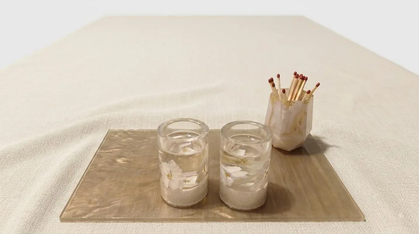 Eternal bloom candle lighting set